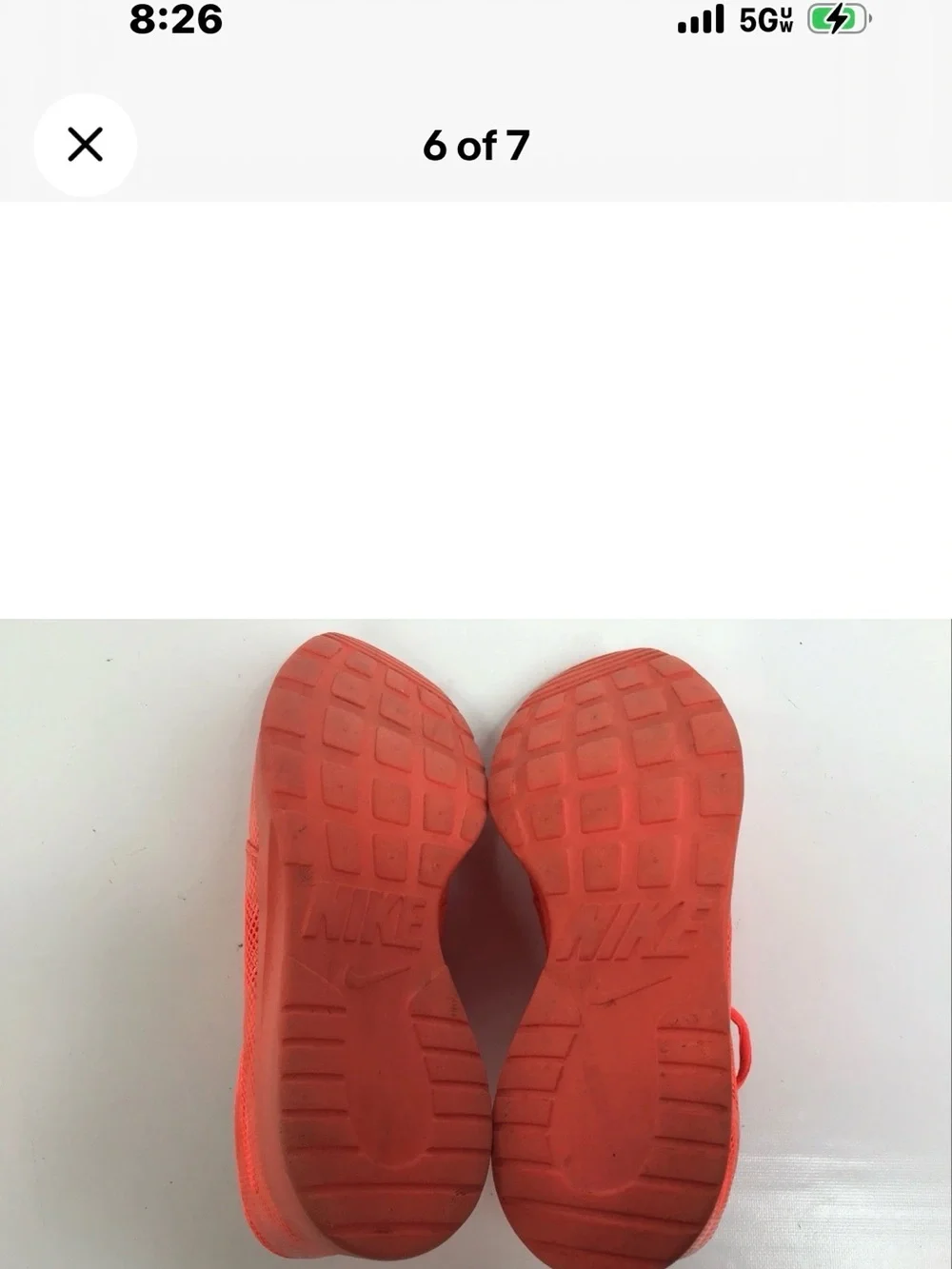 Nike Women's Neon Orange Mesh Running Shoes